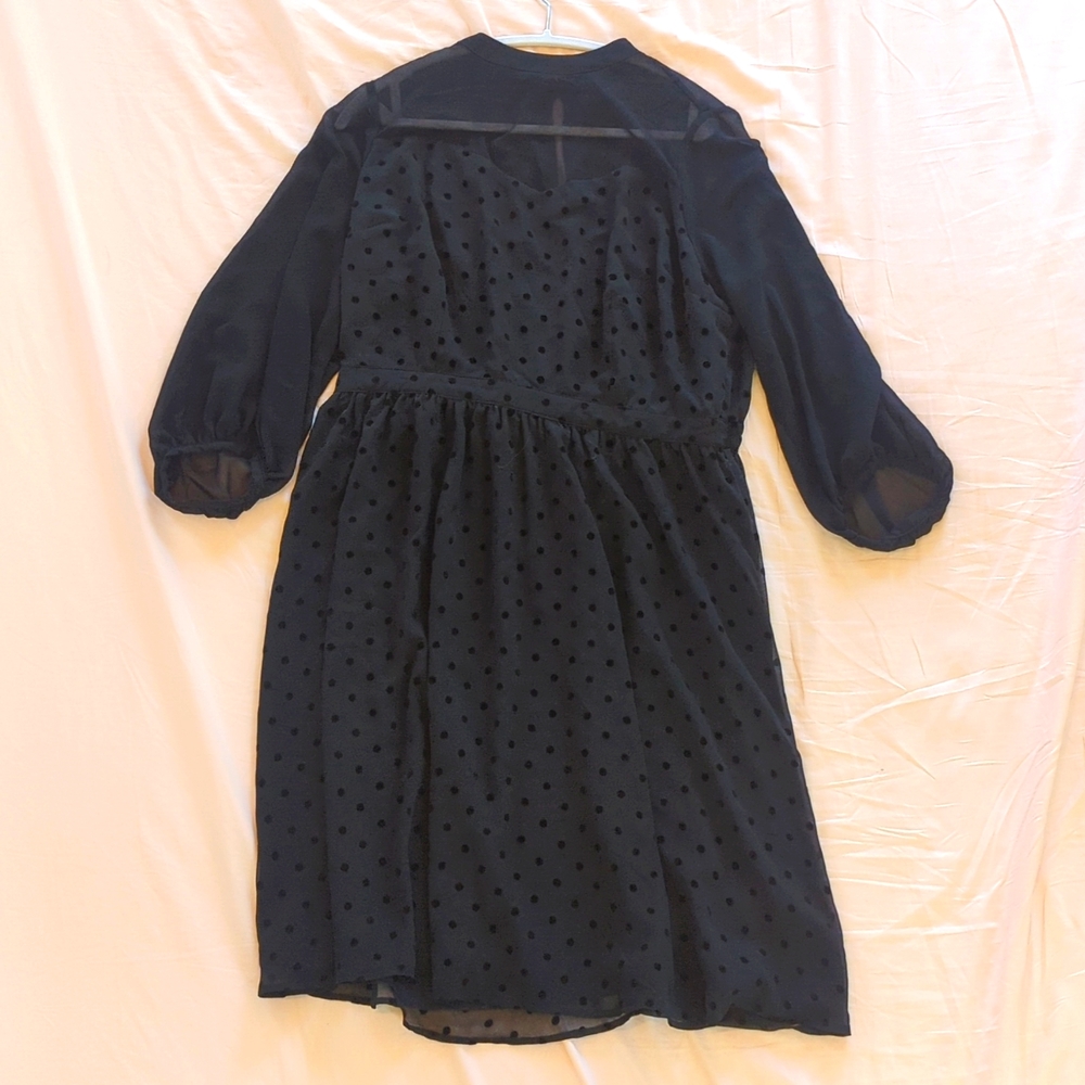Modcloth Black Polka Dot Dress